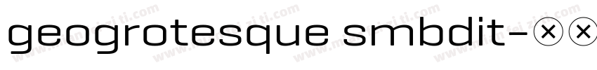 geogrotesque smbdit字体转换